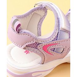 Cute Walk by Babyhug Velcro Closure Sandals With Floral Design - Pink