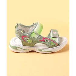Cute Walk by Babyhug Velcro Closure Sandals With Floral Design - Pink