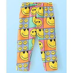 Babyhug Cotton Knit Full Sleeves Night Suit With Simile Print -Multicolor