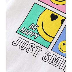 Babyhug Cotton Knit Full Sleeves Night Suit With Simile Print -Multicolor