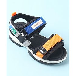 Cute Walk by Babyhug Sandals with Velcro Closure - Blue & Orange