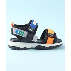 Cute Walk by Babyhug Sandals with Velcro Closure - Blue & Orange