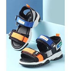 Cute Walk by Babyhug Sandals with Velcro Closure - Blue & Orange