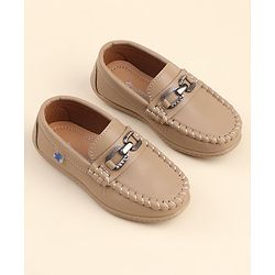 Cute Walk by Babyhug Formal & Party Wear Slip On Shoes - Khaki