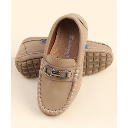 Cute Walk by Babyhug Formal & Party Wear Slip On Shoes - Khaki