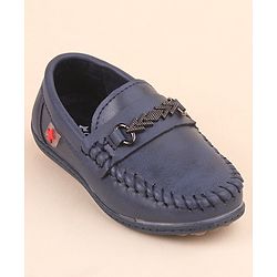 Cute Walk by Babyhug Slip On Loafer Shoes - Blue
