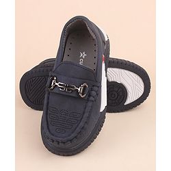 Cute Walk by Babyhug Slip On Formal & Party Wear Shoes with Applique - Blue