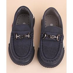 Cute Walk by Babyhug Slip On Formal & Party Wear Shoes with Applique - Blue