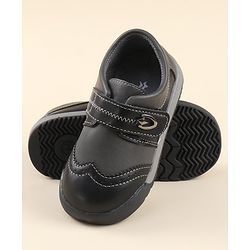 Cute Walk by Babyhug Party Shoes with Velcro Closure - Black
