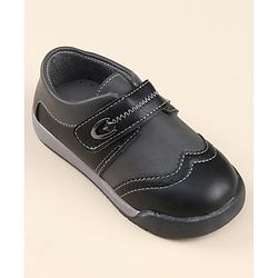 Cute Walk by Babyhug Party Shoes with Velcro Closure - Black