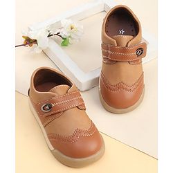Cute Walk by Babyhug Party Shoes with Velcro Closure - Black