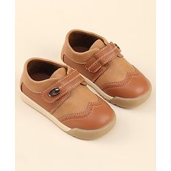 Cute Walk by Babyhug Party Shoes with Velcro Closure - Black