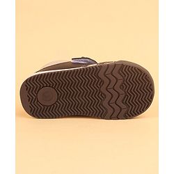 Cute Walk by Babyhug Party Shoes with Velcro Closure - Brown