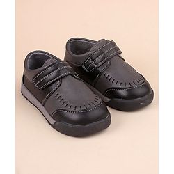 Cute Walk by Babyhug Formal & Party Wear Shoes with Velcro Closure -  Black