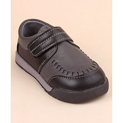 Cute Walk by Babyhug Formal & Party Wear Shoes with Velcro Closure -  Black
