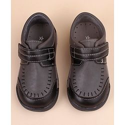 Cute Walk by Babyhug Formal & Party Wear Shoes with Velcro Closure -  Black