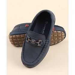 Cute Walk by Babyhug Slip On Formal Loafers - Blue