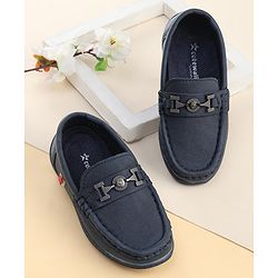 Cute Walk by Babyhug Slip On Formal Loafers - Blue