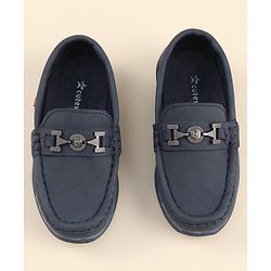 Cute Walk by Babyhug Slip On Formal Loafers - Blue