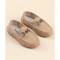 Cute Walk by Babyhug Slip On Formal Loafers - Khaki