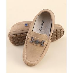Cute Walk by Babyhug Slip On Formal Loafers - Khaki