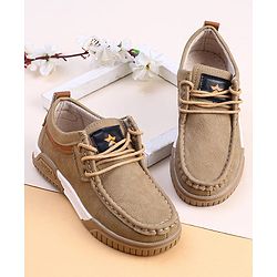 Cute Walk by Babyhug Slip On Loafer Shoes - Green