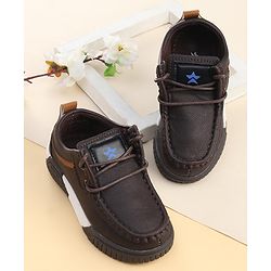 Cute Walk by Babyhug Slip On Loafer Shoes - Dark Brown