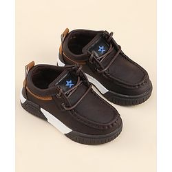 Cute Walk by Babyhug Slip On Loafer Shoes - Dark Brown