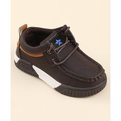 Cute Walk by Babyhug Slip On Loafer Shoes - Dark Brown
