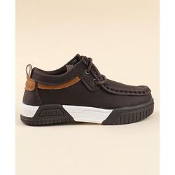 Cute Walk by Babyhug Slip On Loafer Shoes - Dark Brown