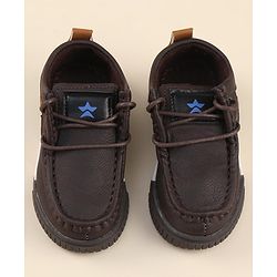 Cute Walk by Babyhug Slip On Loafer Shoes - Dark Brown