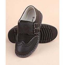 Cute Walk by Babyhug Slip On Formal & Party Wear Shoes with Buckle Closure - Black