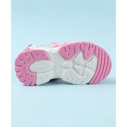 Cute Walk by Babyhug Sandals with Velcro Closure & Applique - Pink