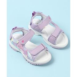 Cute Walk by Babyhug Sandals with Velcro Closure & Applique - Pink