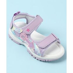 Cute Walk by Babyhug Sandals with Velcro Closure & Applique - Pink