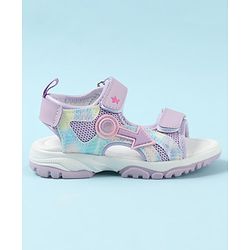 Cute Walk by Babyhug Sandals with Velcro Closure & Applique - Pink