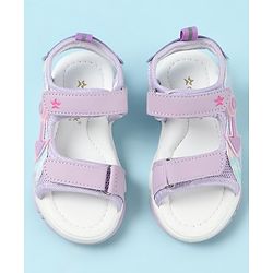 Cute Walk by Babyhug Sandals with Velcro Closure & Applique - Pink