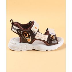 Cute Walk by Babyhug Sandals with Velcro Closure - Brown