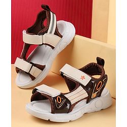 Cute Walk by Babyhug Sandals with Velcro Closure - Brown