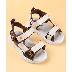 Cute Walk by Babyhug Sandals with Velcro Closure - Brown