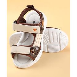 Cute Walk by Babyhug Sandals with Velcro Closure - Brown
