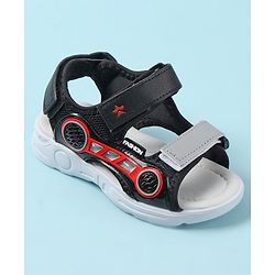Cute Walk by Babyhug Sandals with Velcro Closure - Black
