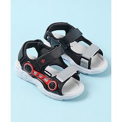 Cute Walk by Babyhug Sandals with Velcro Closure - Black
