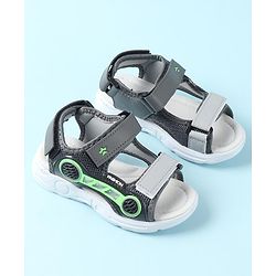Cute Walk by Babyhug Sandals with Velcro Closure - Grey