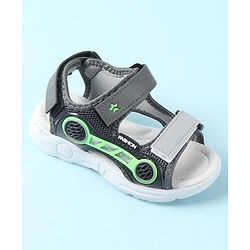 Cute Walk by Babyhug Sandals with Velcro Closure - Grey