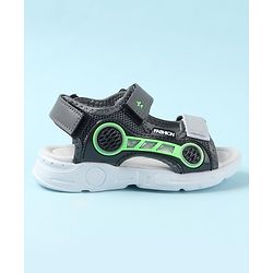 Cute Walk by Babyhug Sandals with Velcro Closure - Grey