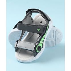 Cute Walk by Babyhug Sandals with Velcro Closure - Grey