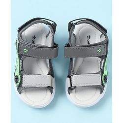 Cute Walk by Babyhug Sandals with Velcro Closure - Grey
