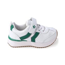 Cute Walk by Babyhug Velcro Closure Sneakers - White & Green