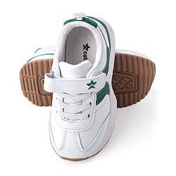 Cute Walk by Babyhug Velcro Closure Sneakers - White & Green